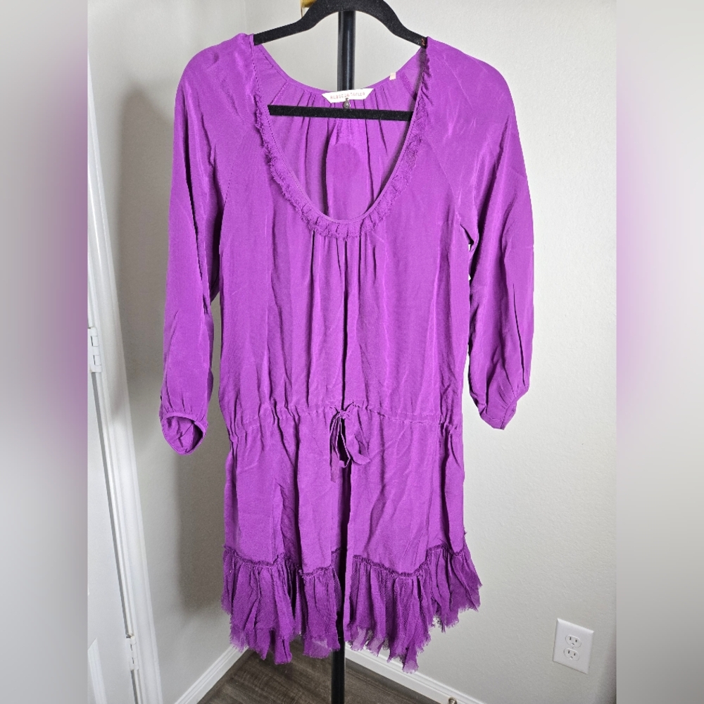 Rebecca Taylor Vibrant Purple Tunic Top/Dress
